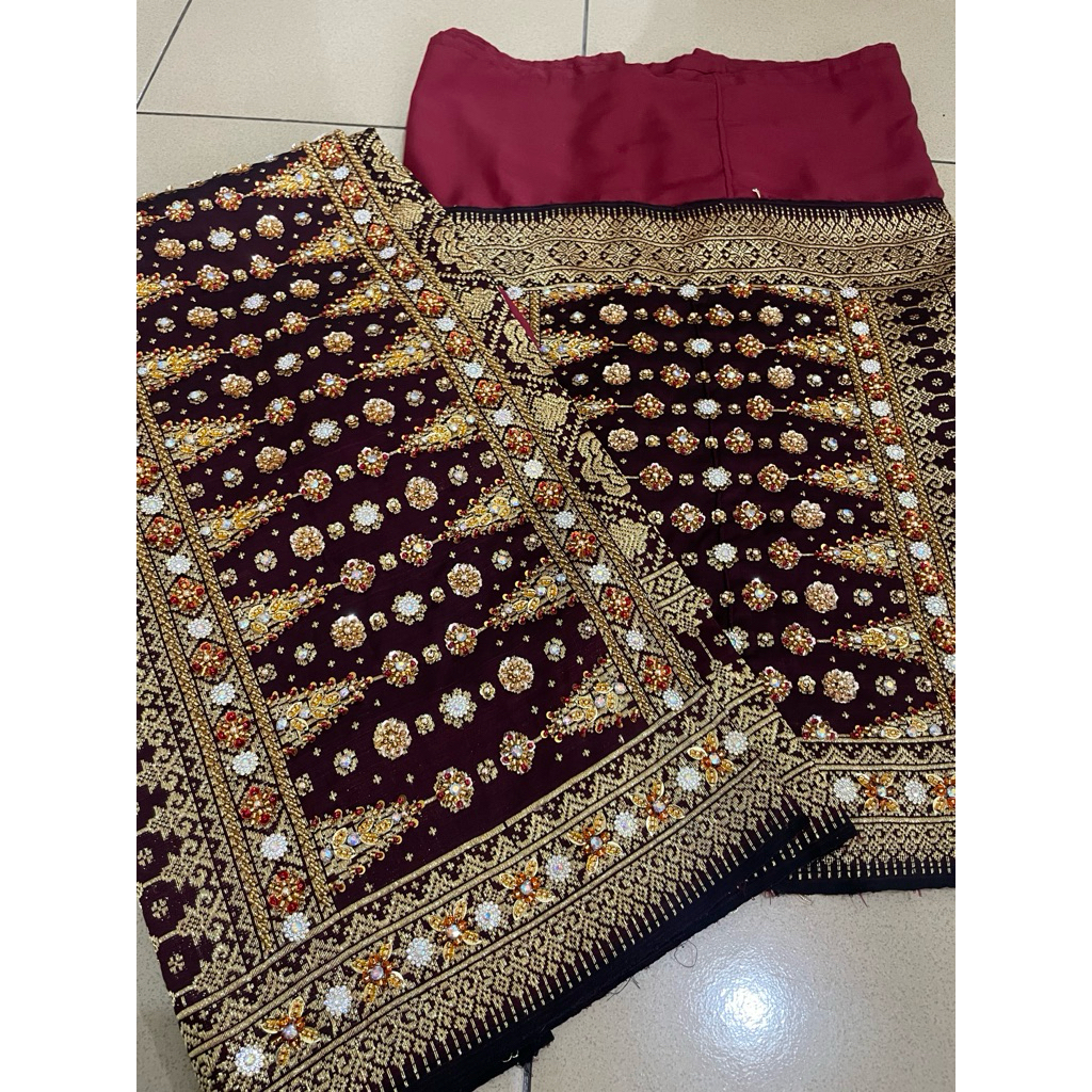 Songket tenun payet#payet premium