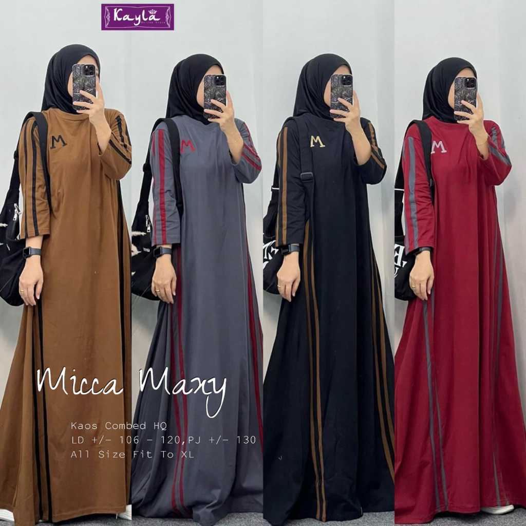 MICCA YUKKA MAXY DRESS MAXI WANITA BY KAYLA KATUN COTTON HARUKA