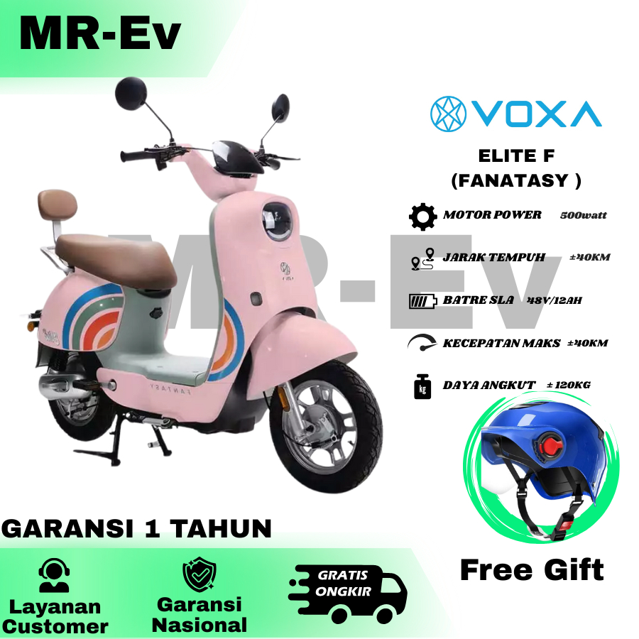 TEEBARU VOXA Sepeda Listrik Elite Fantasy Terbaru motor 600 watt Murah Dewasa