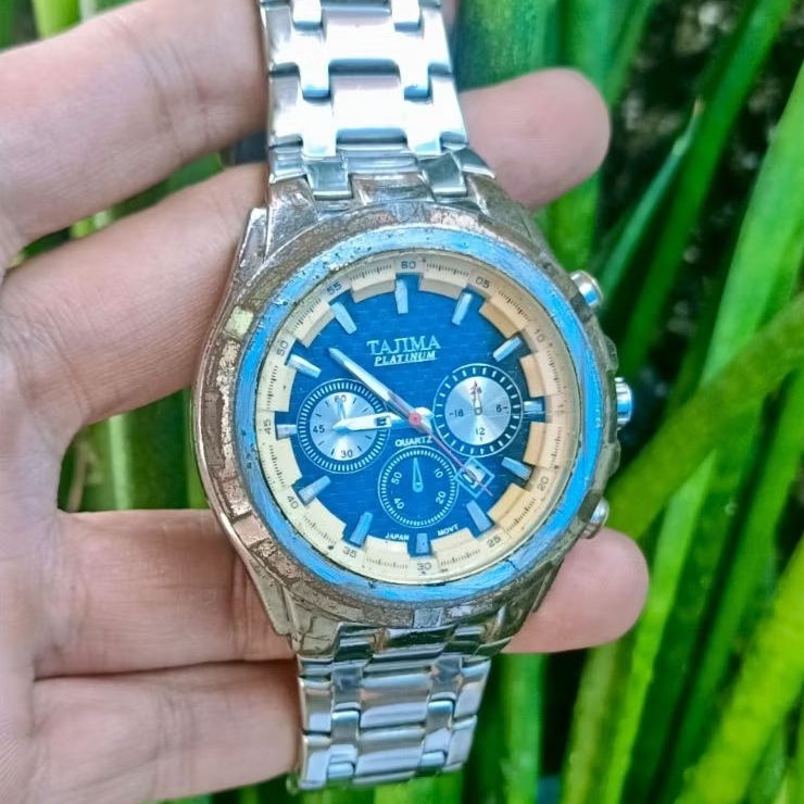 Jam Tangan Original Tajima Platinum Quartz