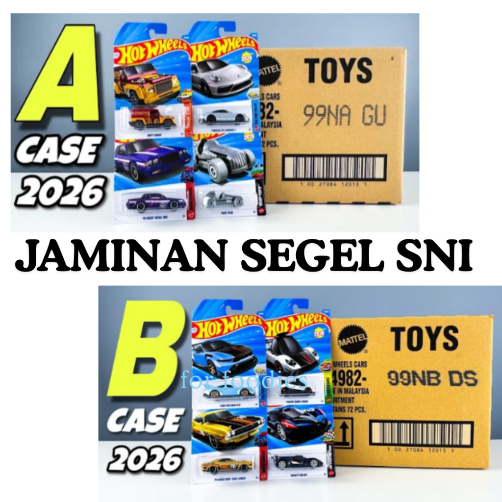 Hot Wheels SEGEL Regular Lot 72 Pcs Karton 1 Dus Selalu Update Lot