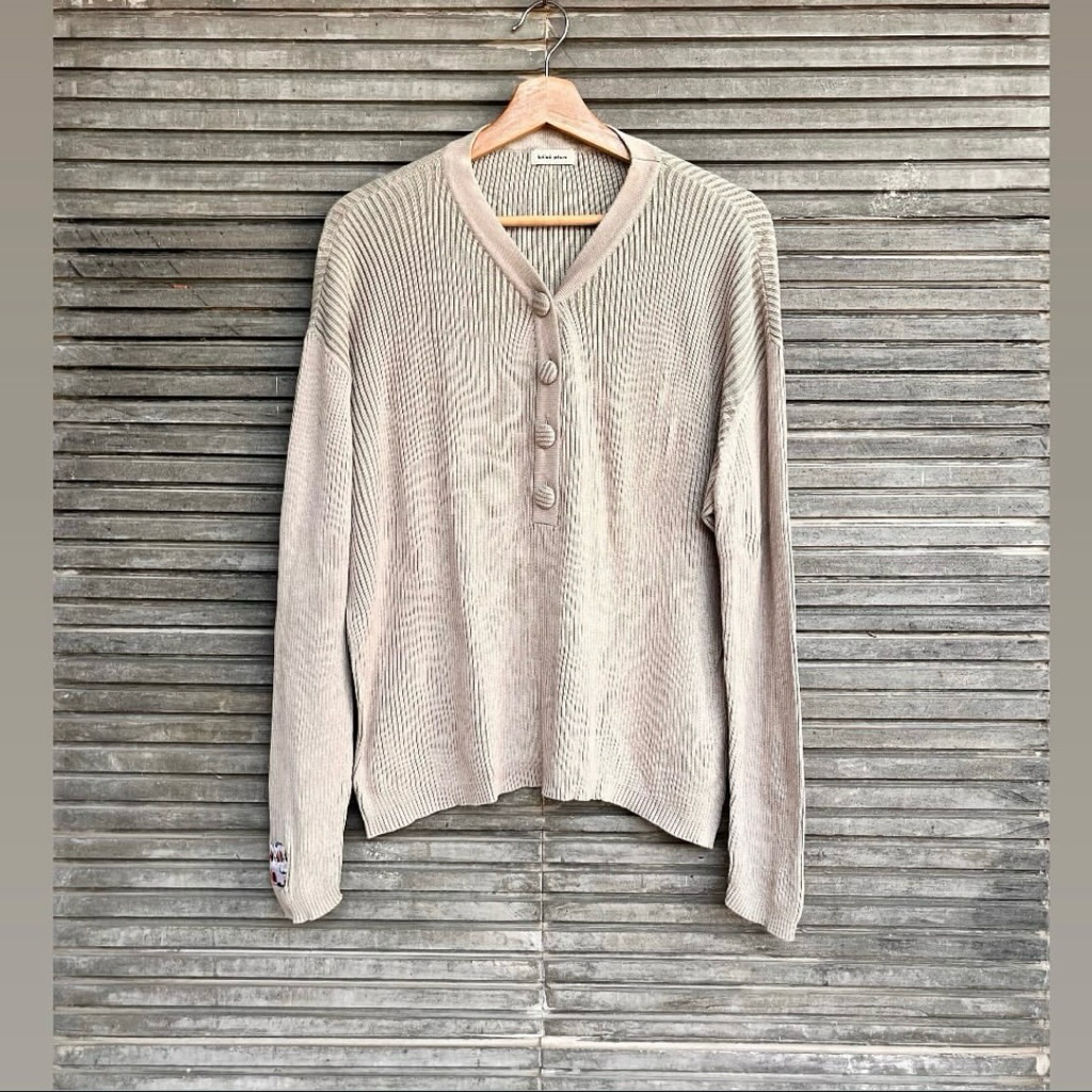 LL06 - Long Sleeve Knit Oversized Bebe Plum