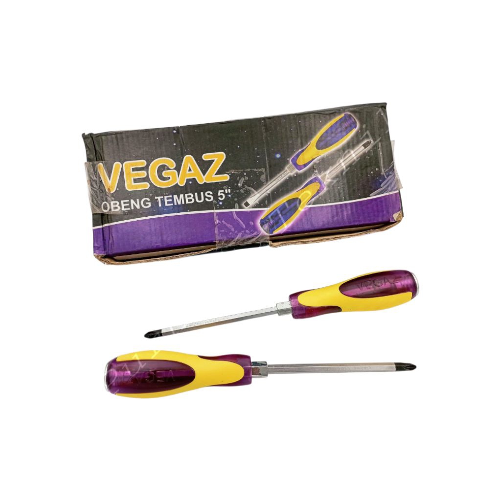 Obeng Ketok Tembus VEGAZ 5 Inch Plus (+) Kuat dan Tahan Lama