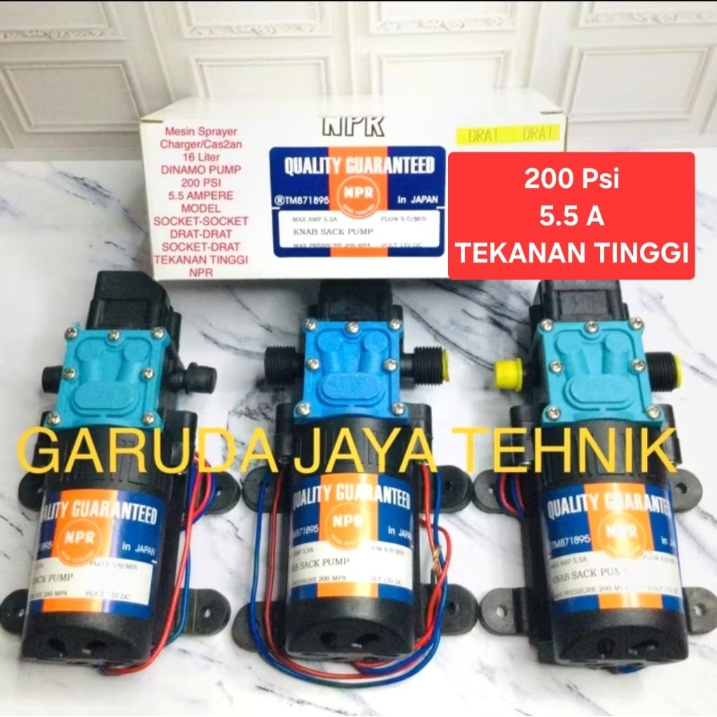 Dinamo pump mesin sprayer charger/cas 200 PSI 5.5 Ampere semprotan tekanan tinggi pompa dinamo mesin