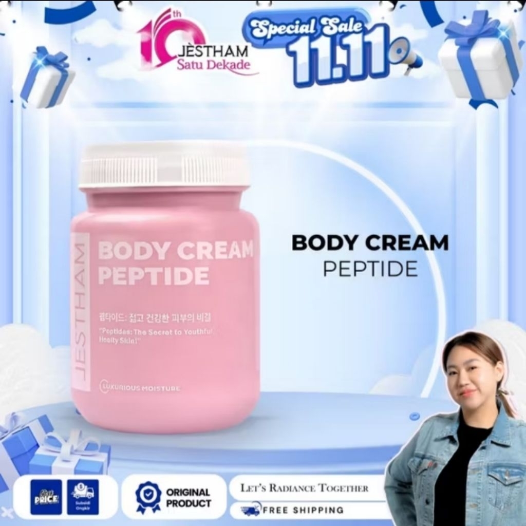 Body Cream Peptide Jestham lotion handbody