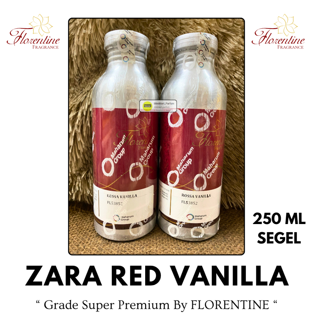 Bibit Parfum ROSSA VANILLA ( 250 ML SEGEL Alumunium ) FLORENTINE Fragrance