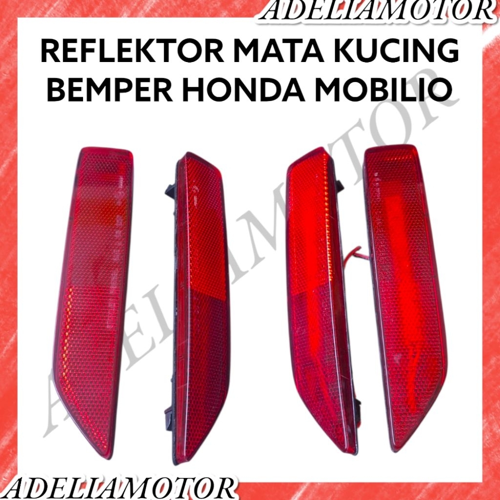 REFLEKTOR BEMPER BELAKANG HONDA MOBILIO REFLEKTOR MATA KUCING BEMPER BELAKANG MOBIL HONDA MOBILIO