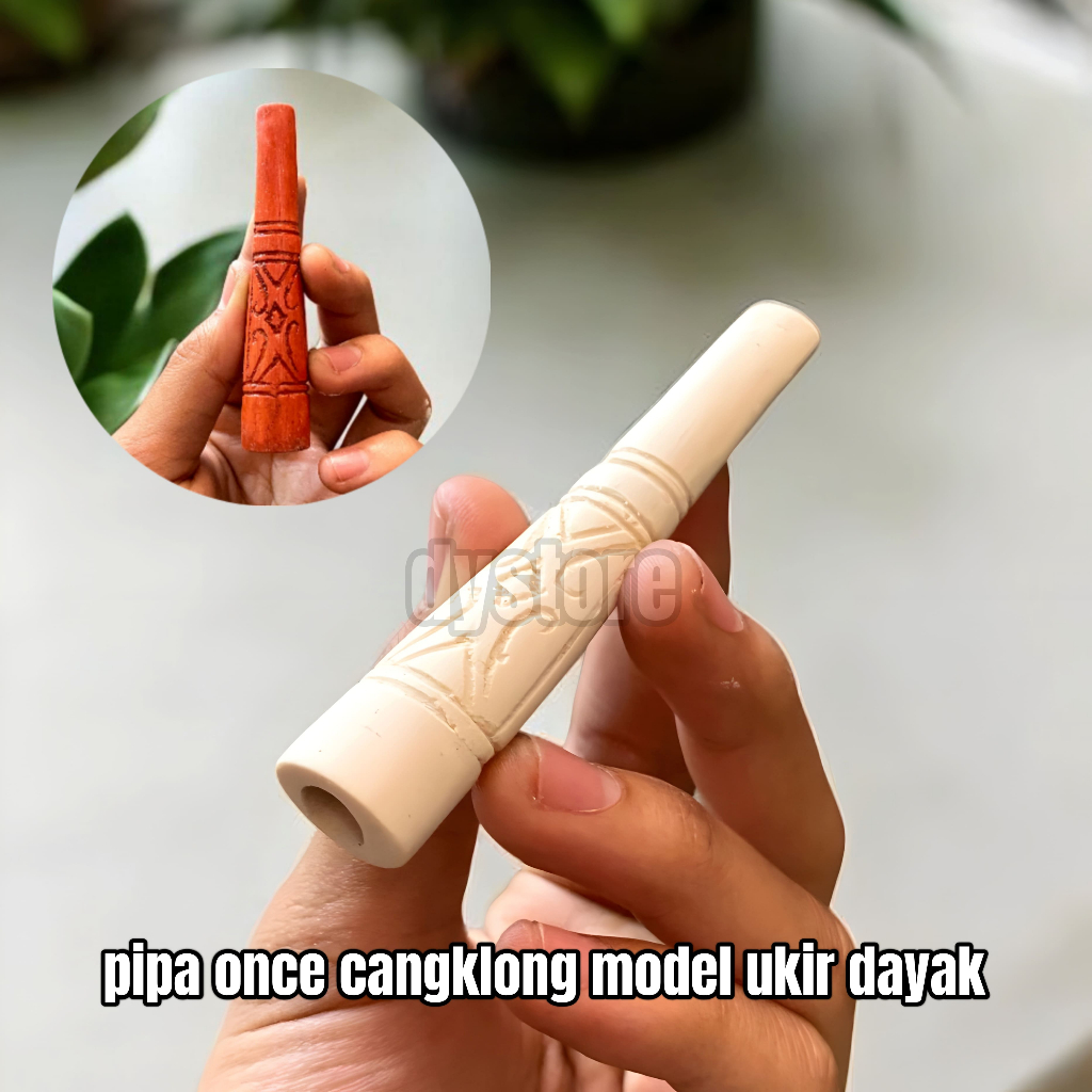 pipa once cangklong model ukir dayak