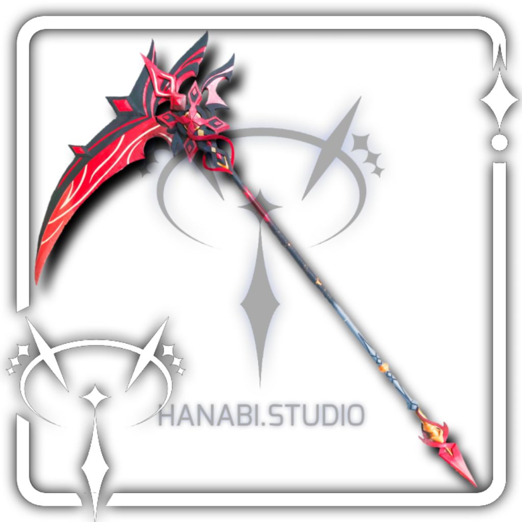 Arlecchino Weapon Spear/Sabit Cosplay | Genshin Impact