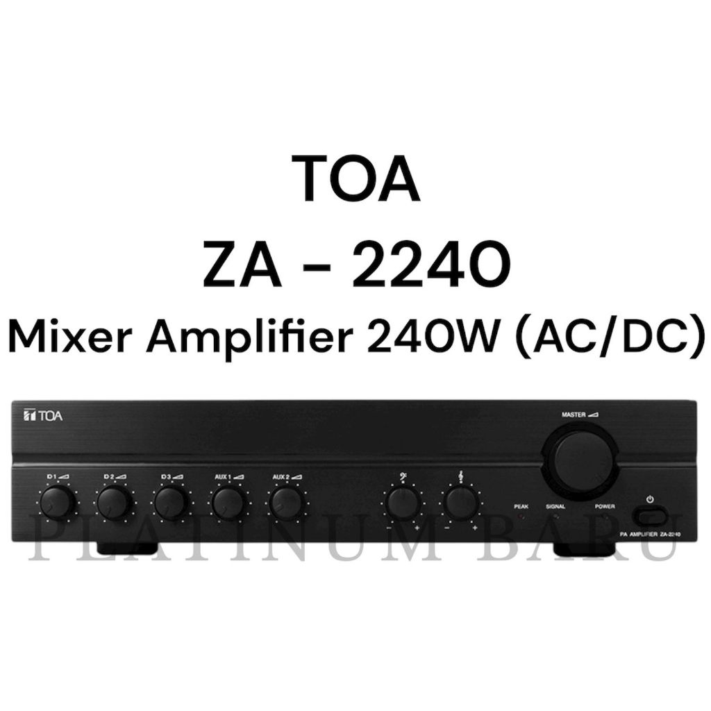 TOA Mixer Amplifier ZA-2240 / ZA2240 / ZA - 2240 / ZA 2240 Ampli Power TOA 240 Watt Asli Original