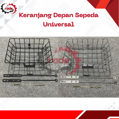 Keranjang Depan Sepeda Federal,MTB,Fixie dengan Tiang Penyangga / Keranjang Depan Sepeda Universal