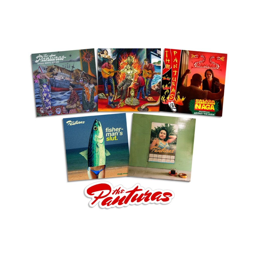 The Panturas - Sticker Pack Vol 1 | Stiker Band | Stiker | Band Rock Pop Punk | Stiker vinyl | Stike
