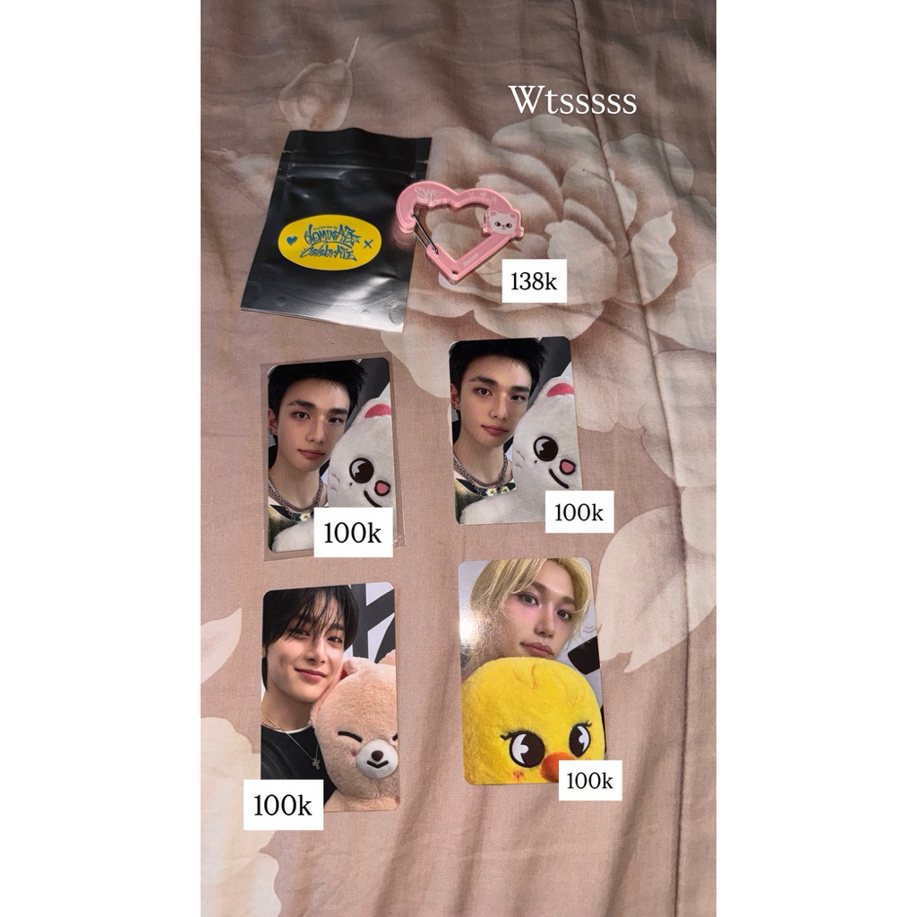 dominate celebrate photo card pob offline hyunjin felix i.n carabiner jiniret