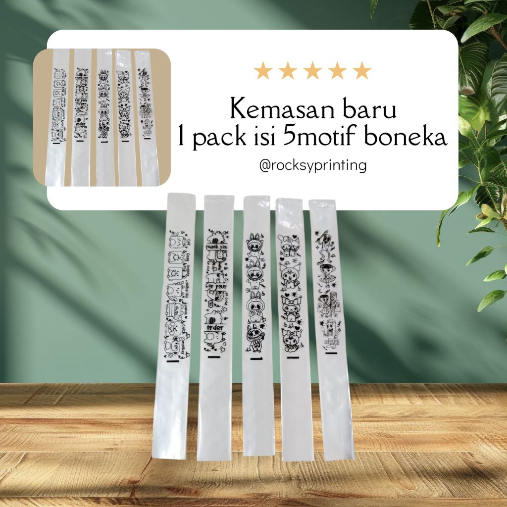 plastik es mambo 3x20 isi (150 pcs) 3x26 (isi 100 pcs)motif karakter lucu