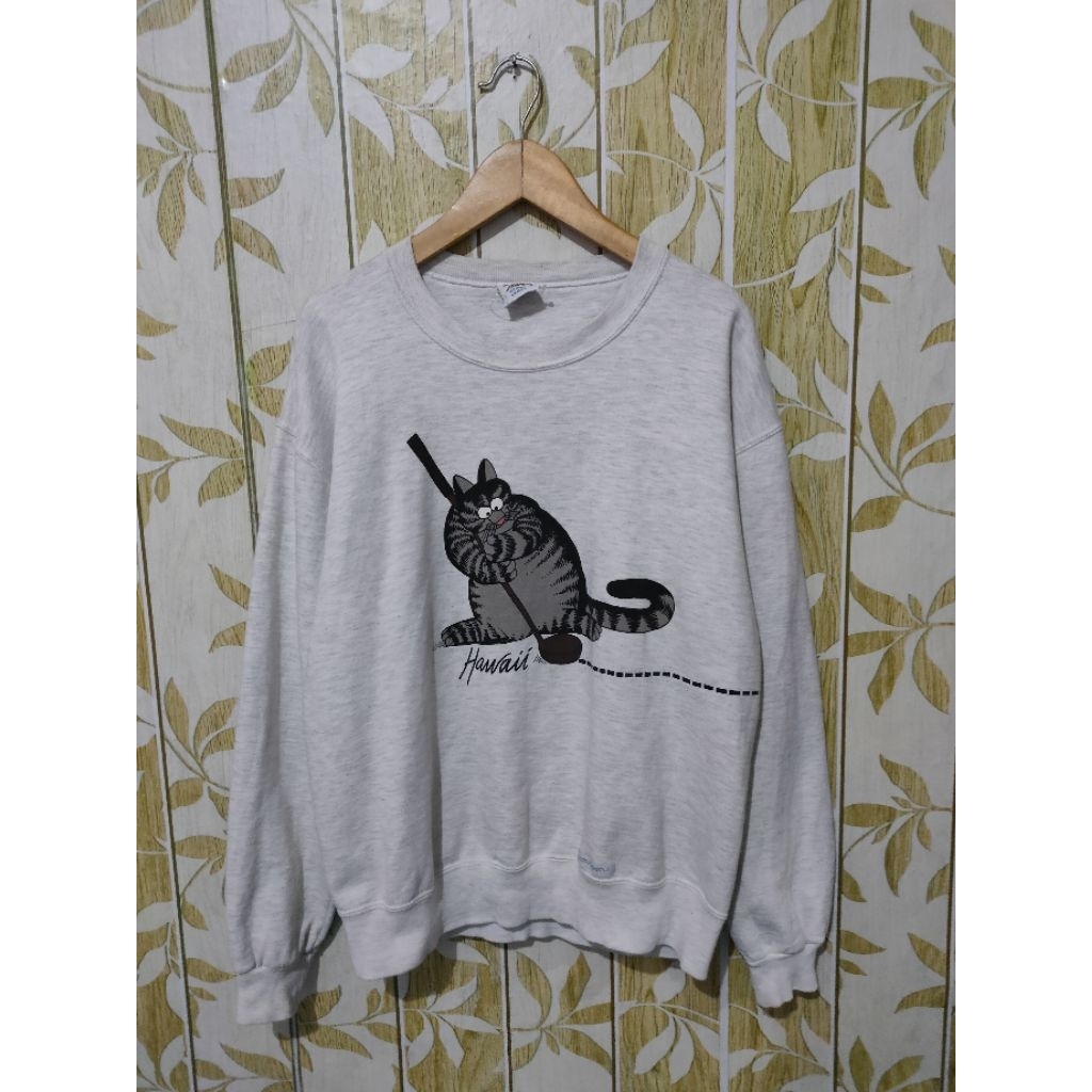 CREWNECK KUCING GEMUK CRAZY SHIRT