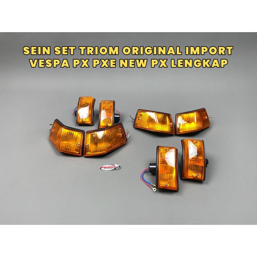 SEIN SEN RITING SET TRIOM ORIGINAL IMPORT VESPA PX MK PK NEW PX LENGKAP EMBOS TRIOM PATEN LENGKAP. 
