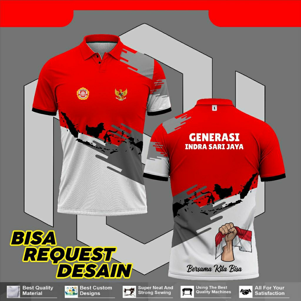 jersey karang taruna full. printing bisa ganti logo/tulisan