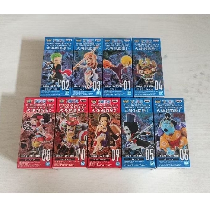 Wcf set wt100 kru luffy onepiece 6 pcs
