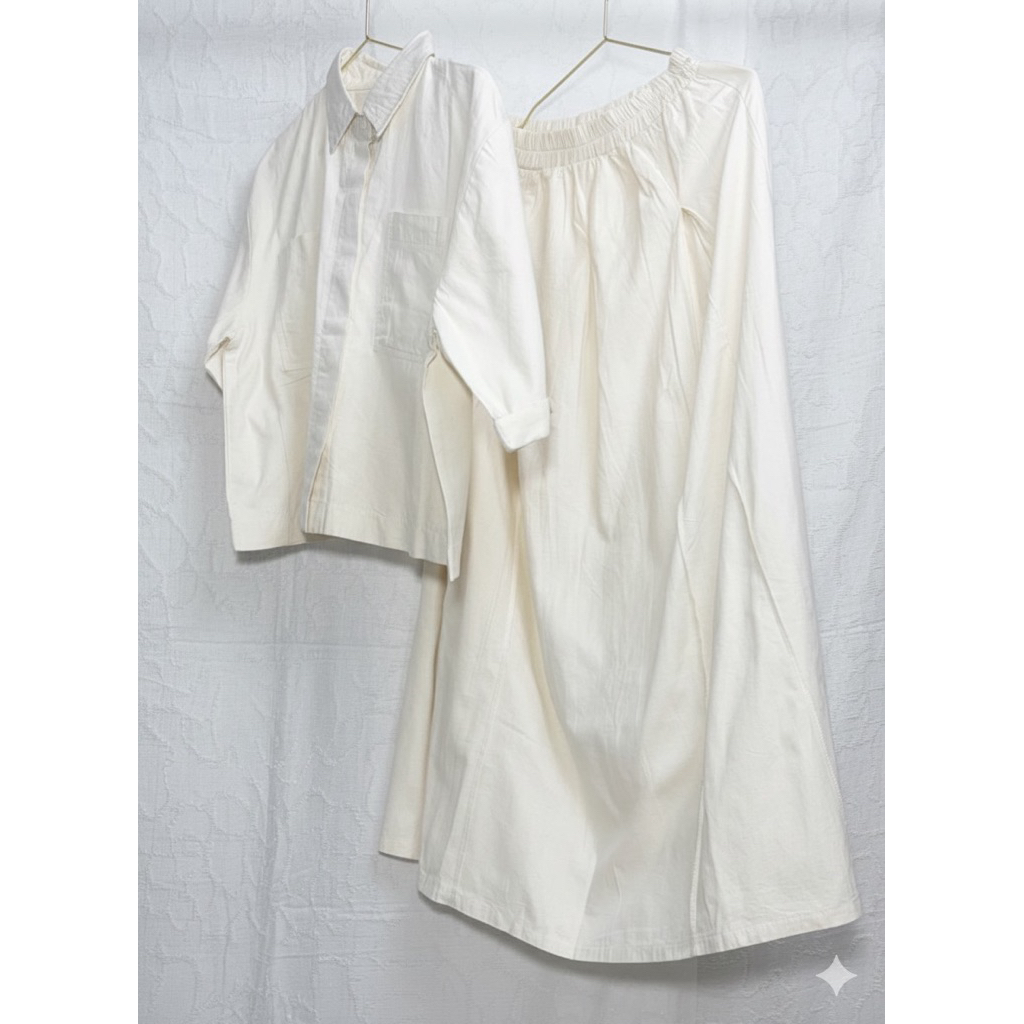 Puanara Zinnia one set linen|Baju linen|baju atasan dan rok|