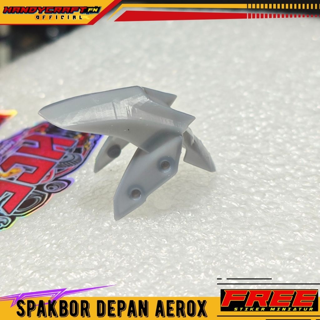 Miniatur Spakbor Depan AEROX Skala 1:12 Bahan Resin 3D