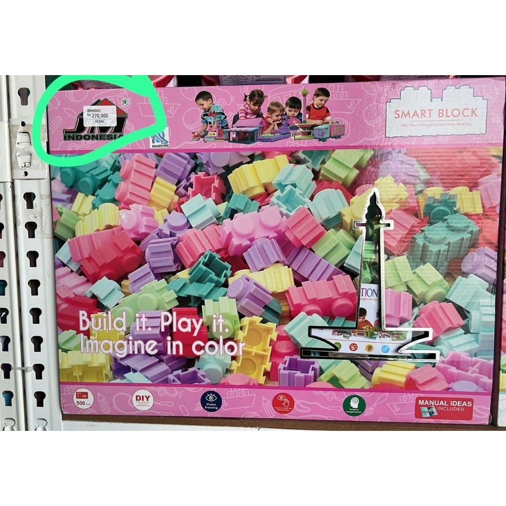 mainan smart block 500 pcs