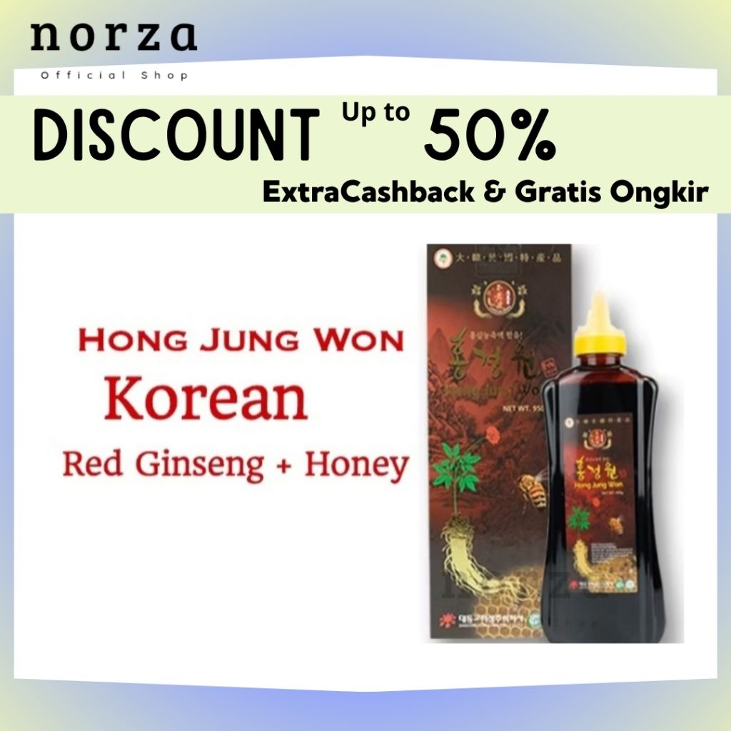 Korean Ginseng Hong Jung Won ( Extract Red Ginseng + Madu Korea ) 950gr