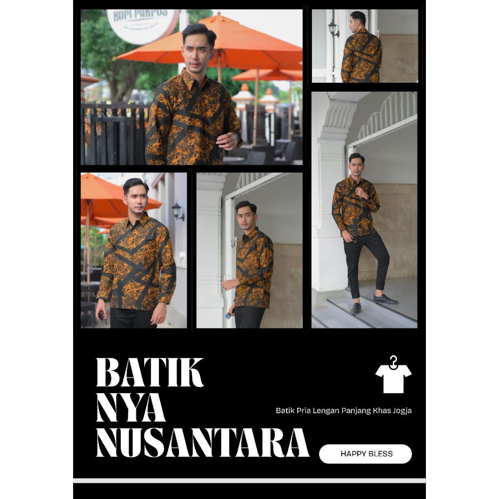 Batik Pria Lengan Panjang Khas Jogja