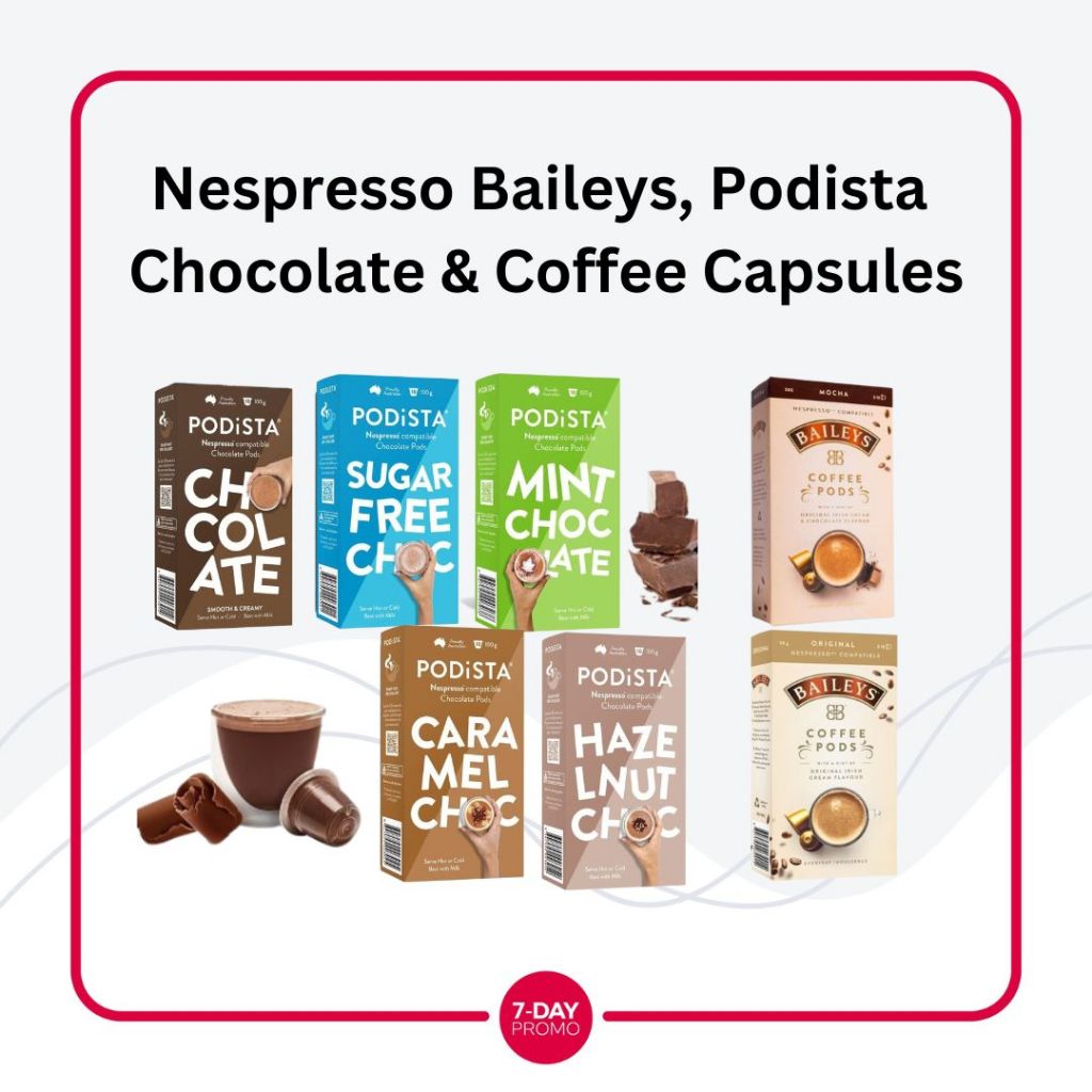 Nespresso Chocolate & Coffee Capsule Podista Baileys Original