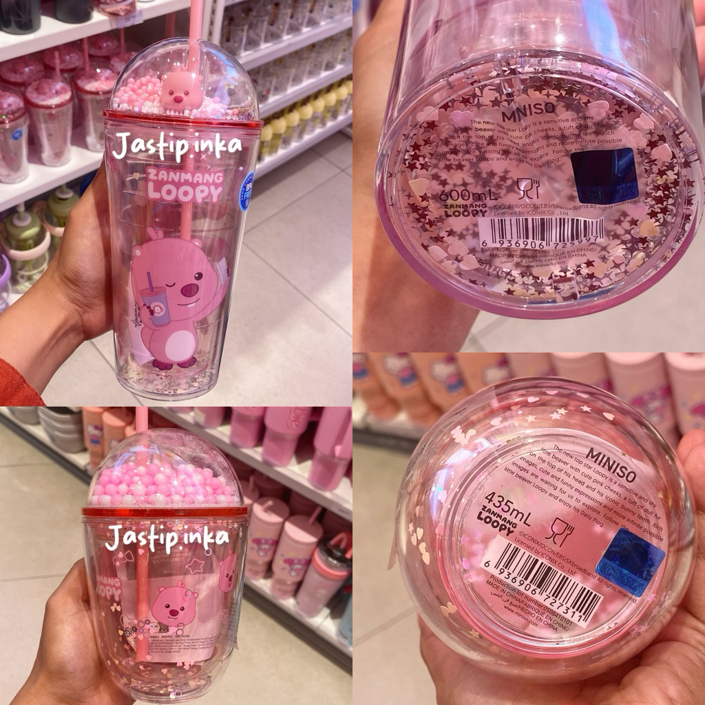 Miniso x Loopy - Tumbler plastik loopy