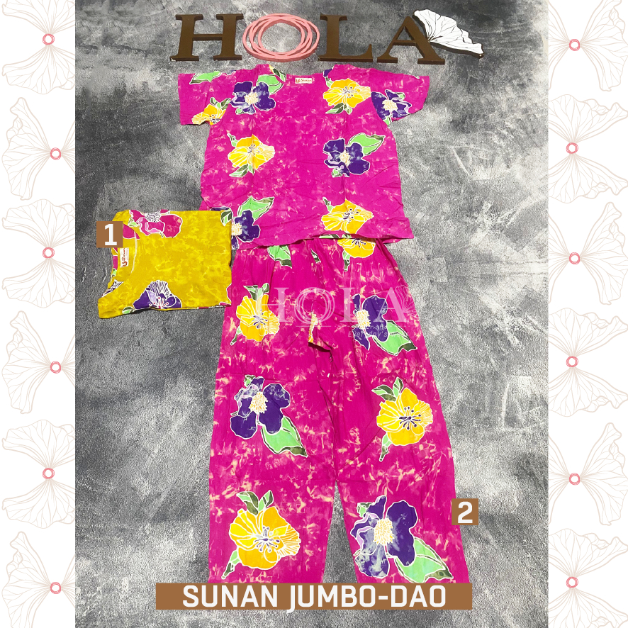 HOLA_FASH | SETELAN CP SUNAN JUMBO LENGAN PENDEK, BATIK SUNAN XL