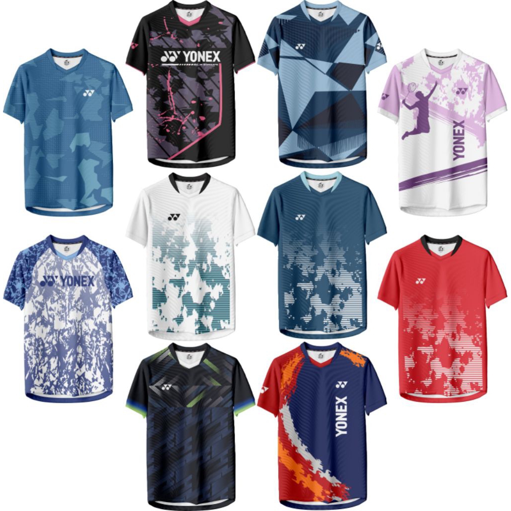 CUSTOM Nama, Logo, nama PB Jersey Badminton Bulutangkis