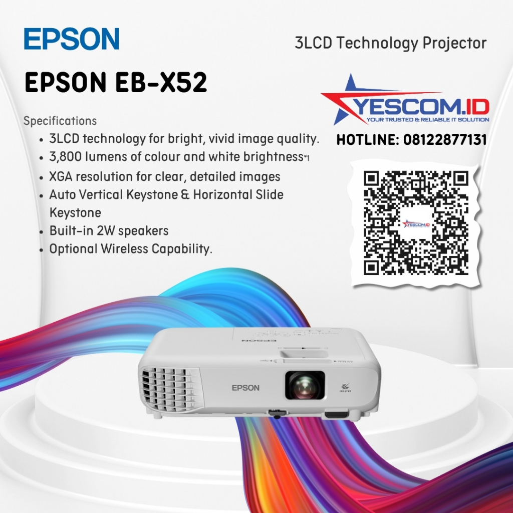 EB-X52 XGA 3LCD Projector