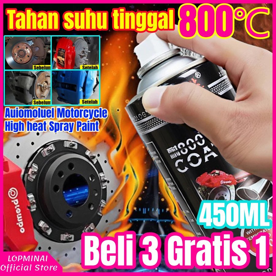 Cat mesin motor mobil pilox anti karat dan panas knalpot