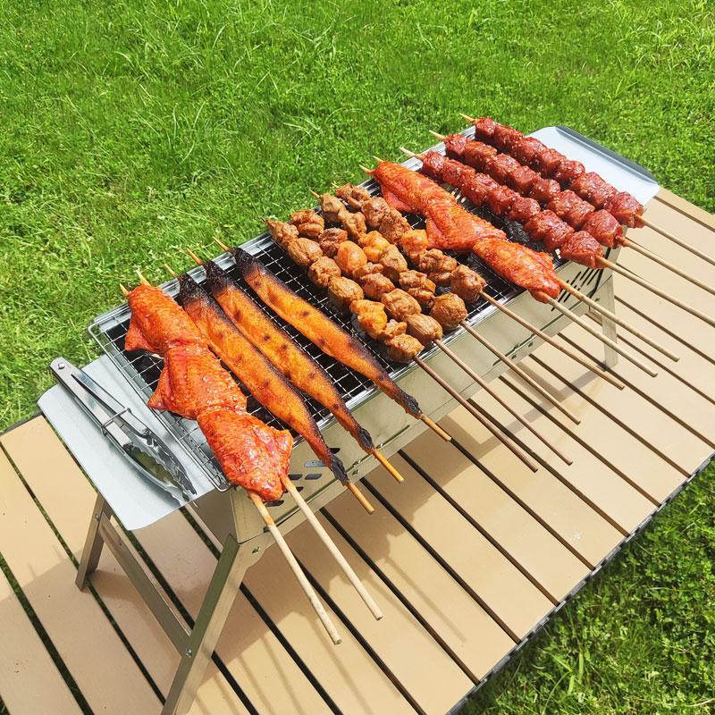 Pemanggang BBQ Grill Multifungsi Portable Alat Panggangan Lipat Camping