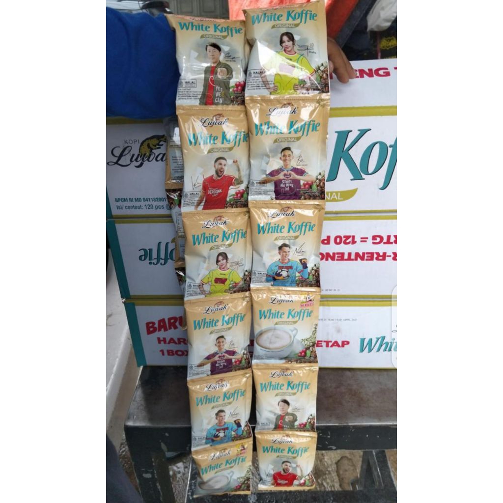 1 dus karton isi 12 renceng kopi luwak white coffee koffie harga murah grosir sembako bandung