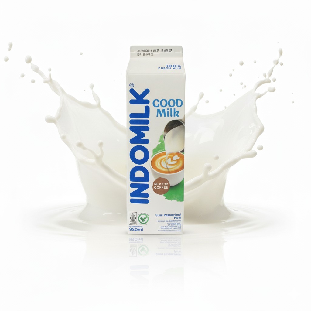 Indomilk Susu Pasteurisasi Freshmilk 950ml 1 DUS ISI 12 PCS