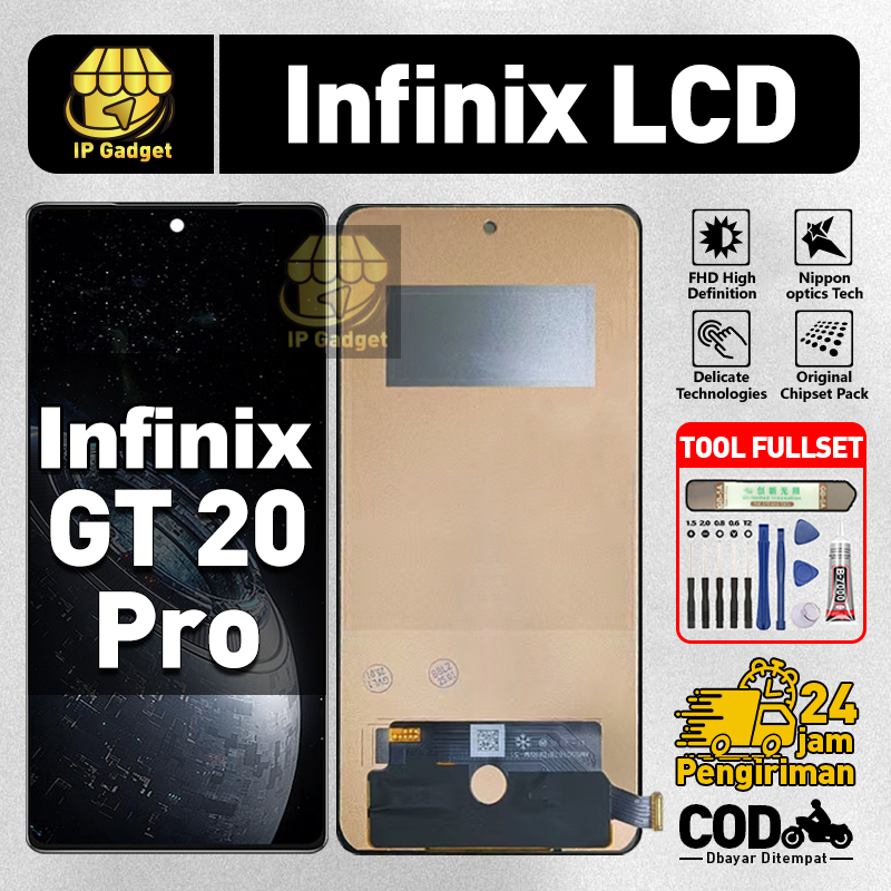 ORI FOR LCD INFINIX GT 20 Pro Fullset Original LCD HP INFINIX GT 20 Pro Asli Touchscreen Layar Sentu