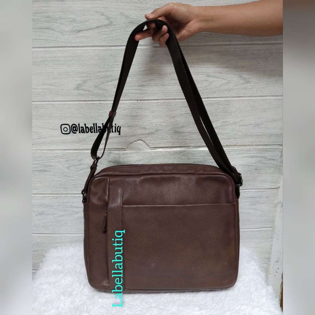 Picard Men's Leather Shoulder Bag Tas Pria