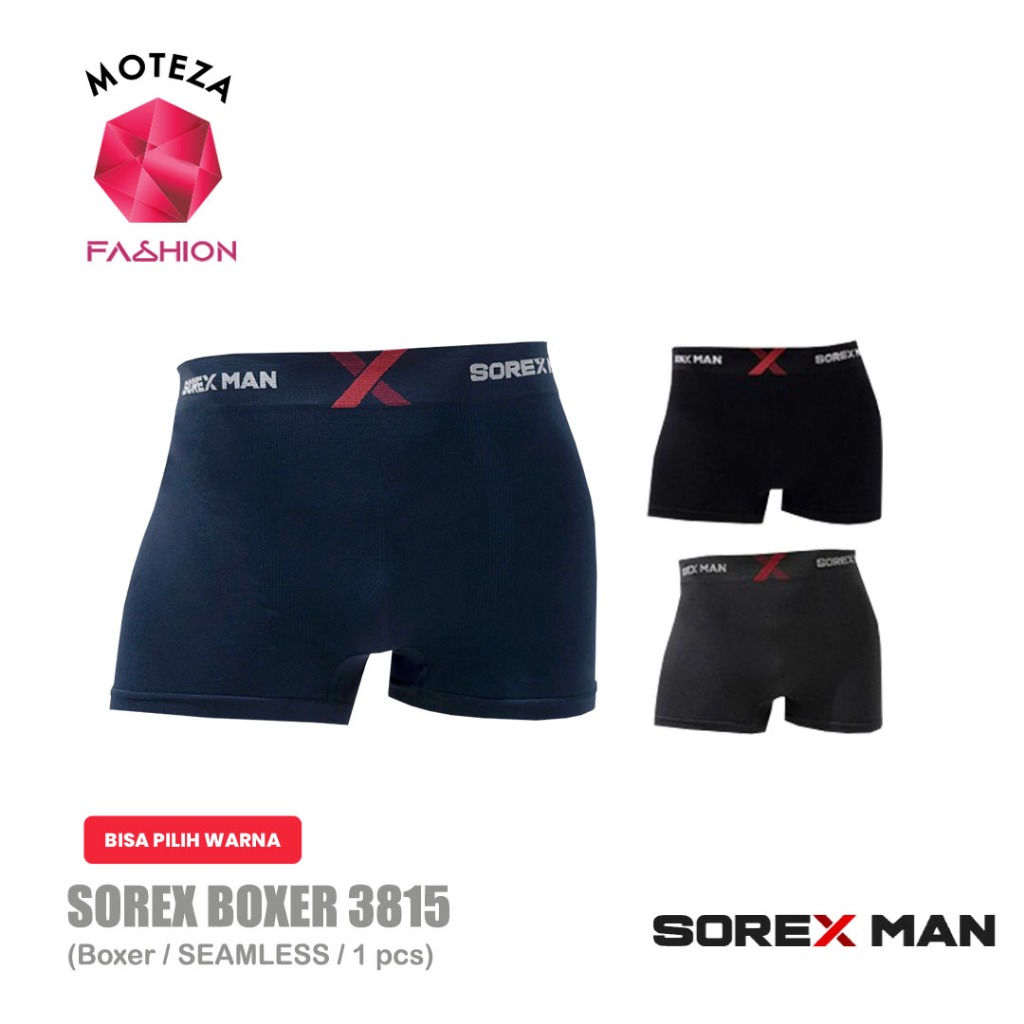 Sorex Man 3815 CD Celana Dalam Pria Laki Sport Seamless | Boxer | Size M-L XL-XXL | BISA PILIH WARNA