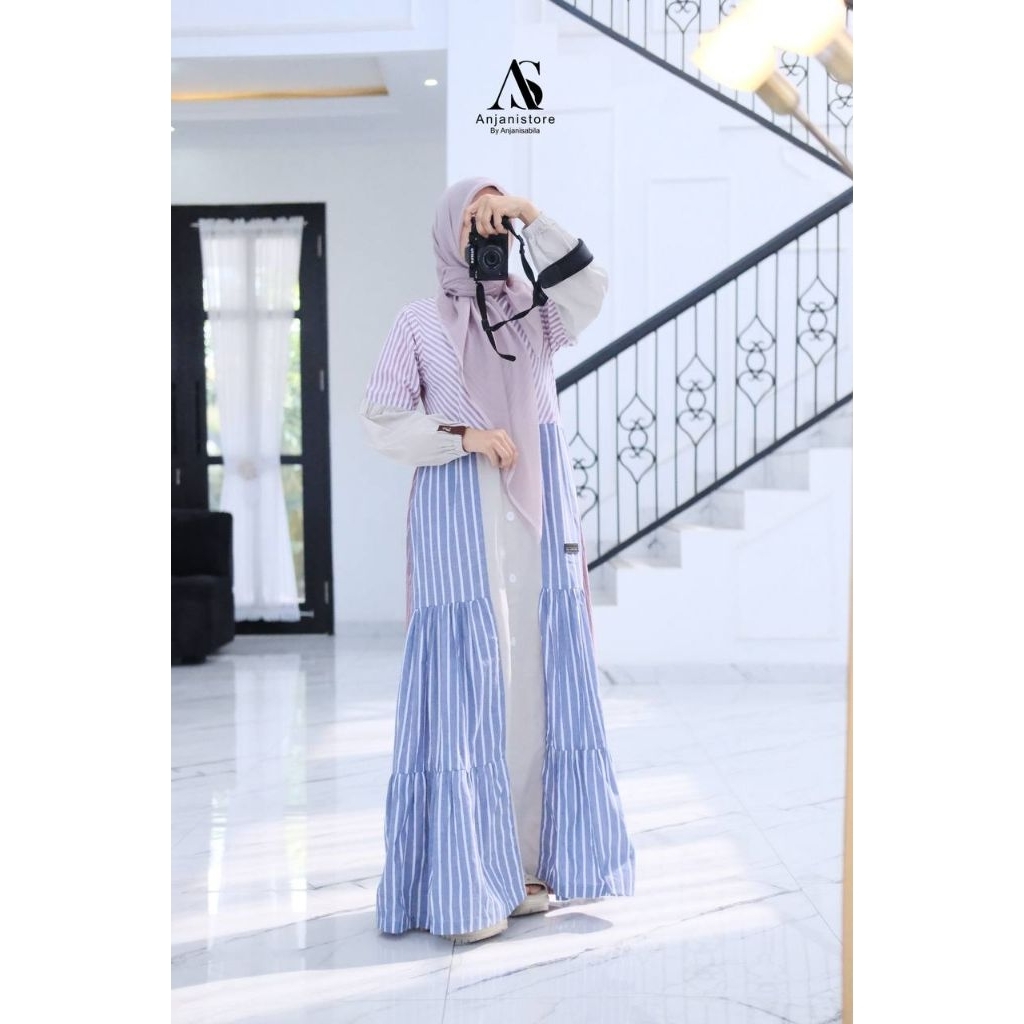 AnjaniStore - Dress Gamis Katun AS anjani sabila