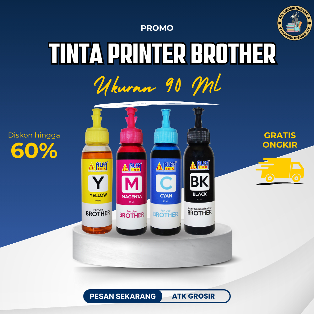 Tinta Printer Brother 90 Ml Tinta Dye Based Printer Brother 90ml Alfaink Tinta Printer 90 ml For Bro