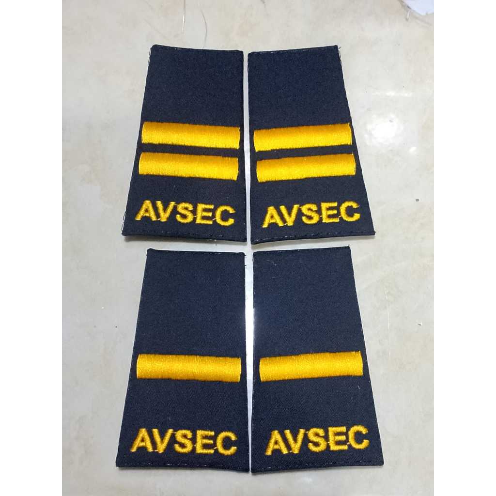 bordir pangkat AVSEC
