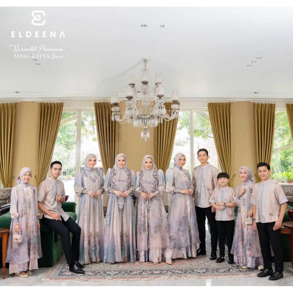 SARIMBIT MAHARAYYA ELDEENA SYARI | Sarimbit Family Lebaran Eldeena Syari Mewah Terlaris