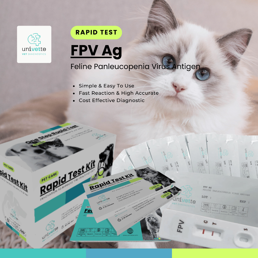 Feline Panleukopenia Virus/FPV Antigen Rapid Test/Rapid Test Kucing/Feline Rapid Test/Test Cepat Vir