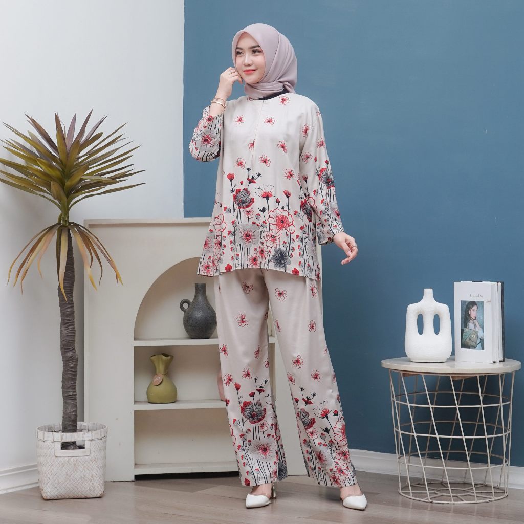 one set wanita kekinian daster arab setelan wanita terbaru/ one set rayon/setelan wanita terbaru/set