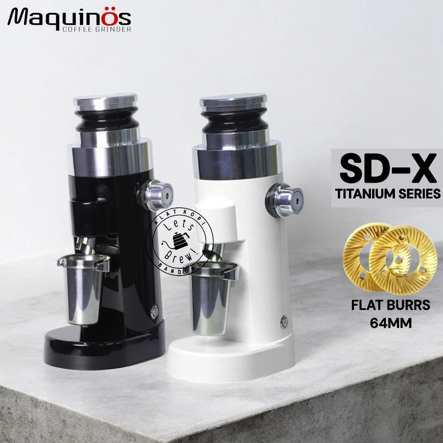Maquinos Coffee Grinder SD-X Titanium 64mm || Maquinos SD-X Grinder Titanium Flat Burrs 64mm