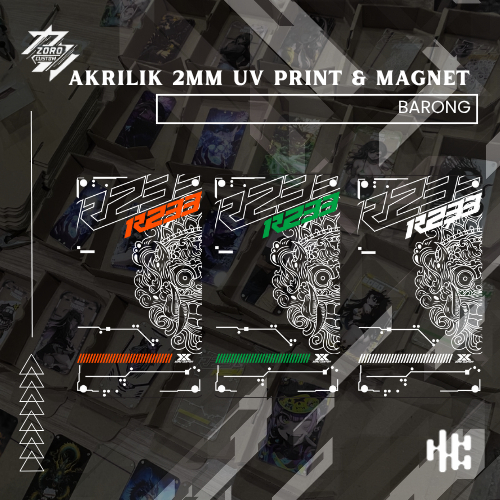 Bingkai Pajangan Panel Print HC R-233 MOTIF BARONG