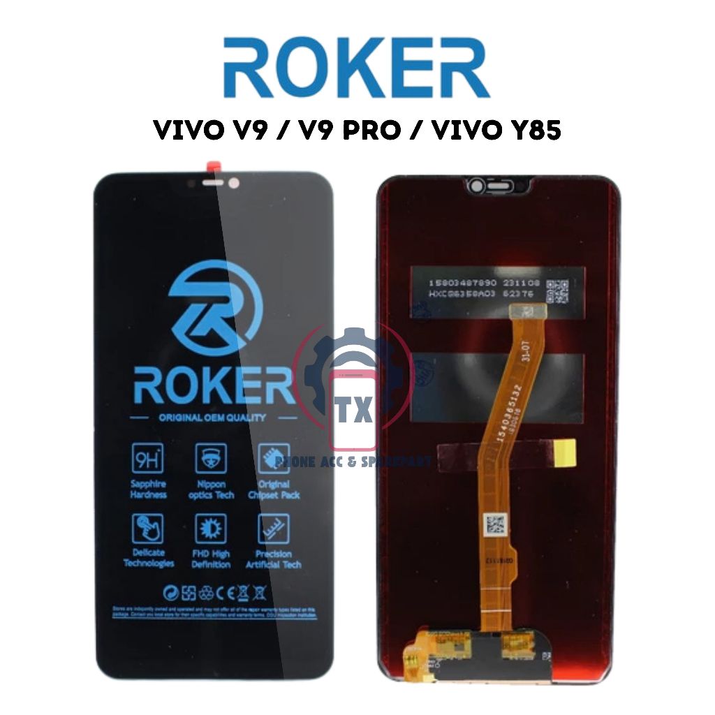 (TX) LCD UNTUK VIVO V9 / V9 PRO / VIVO Y85 FULLSET ORIGINAL OG / ROKERg