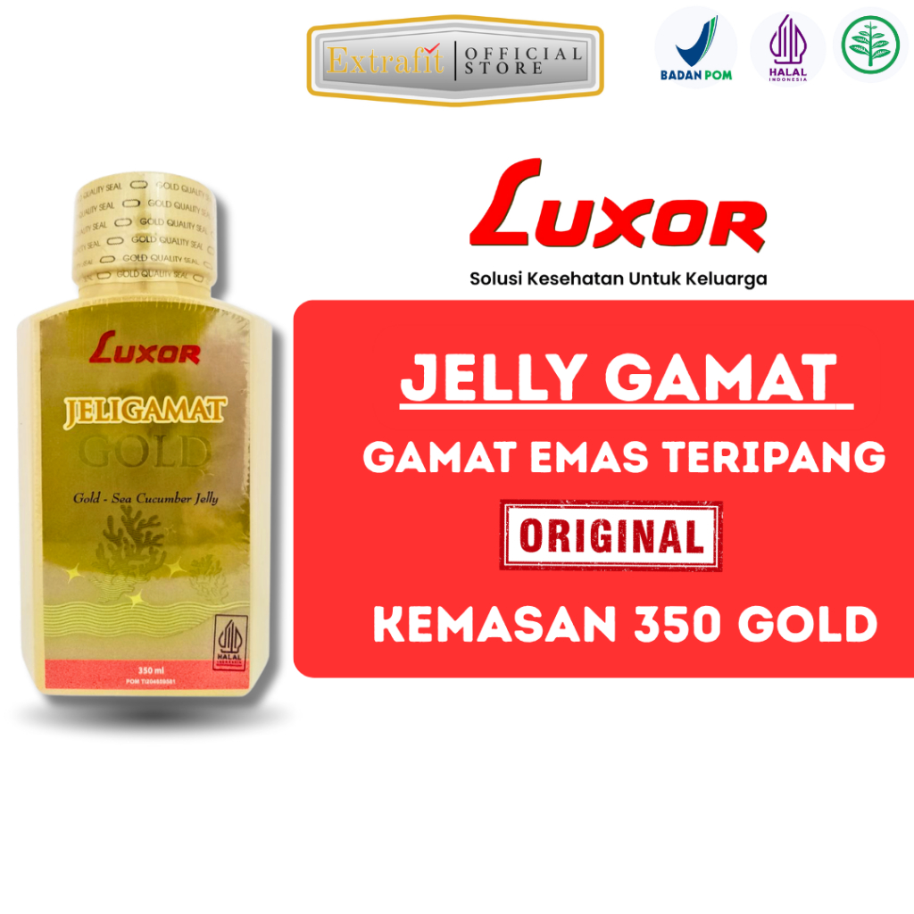 Jeli Gamat Luxor GOLD Asli Original Malaysia Promo Harga Murah - 350 ml / Jelly Gamat Luxor