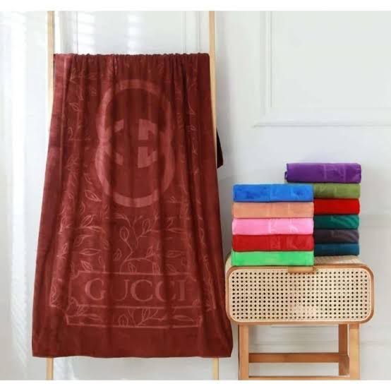 Handuk Mandi GUCCI Dewasa Jumbo Microfiber Lembut Menyerap Air